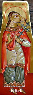 Heiliger Christopherus als Hundskpfiger
