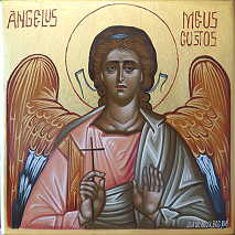 Angelos meus Custus, Schutzengel, mittelschwere Ikone