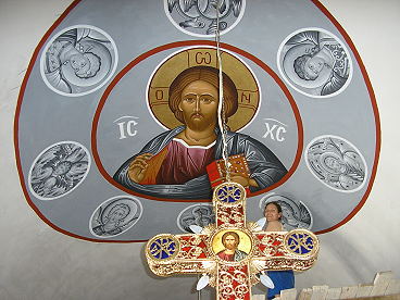 beim Malen im Kirchenhimmel beim Malen im Kirchenhimmel